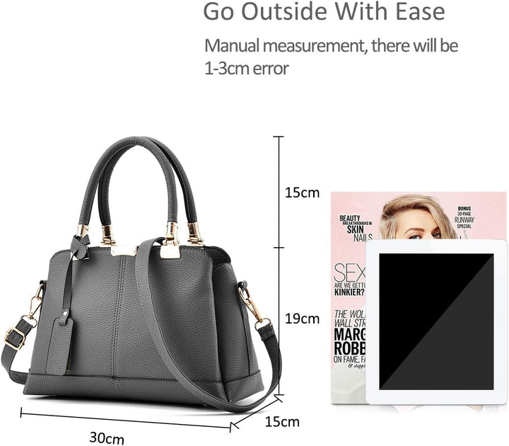 NICOLE &amp; DORIS Damen Handtaschen Elegante Damen Tasche Designe Frauen Umhängetasche PU Weiche Ledert