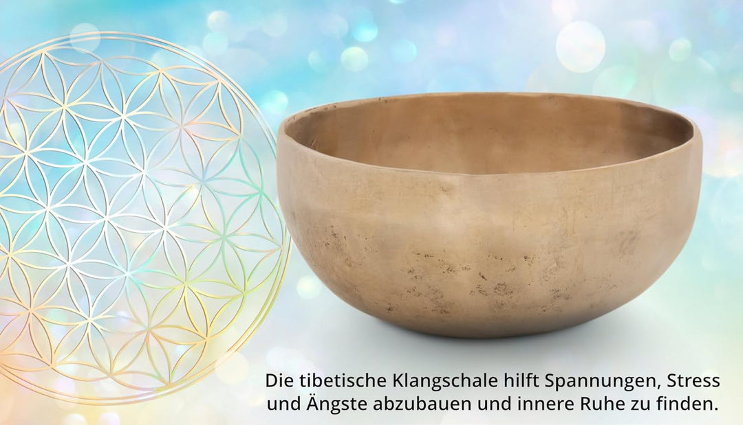 XDrum Therapeutische Klangschale Ton G - auf Ton G gestimmt - für Hals-Chakra (Vishuddha) - Durchmes