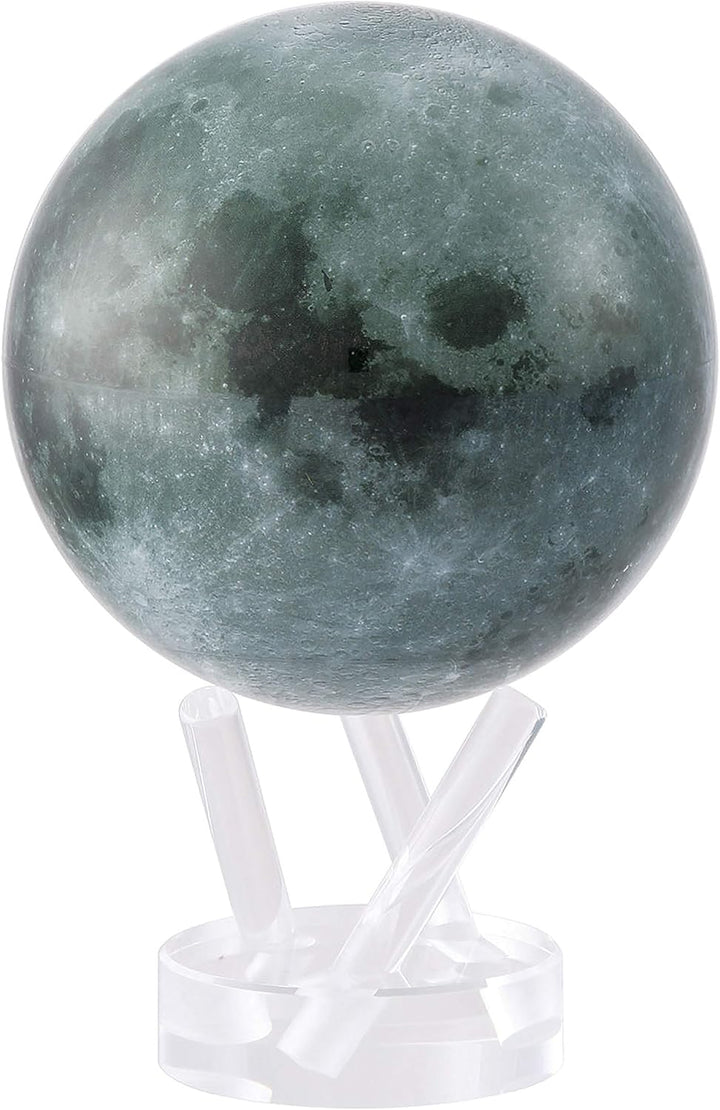 MOVA Globus Weltraumserie Mond 6" mit Sockel, solarbetriebener rotierender Globus, einzigartiges Ges