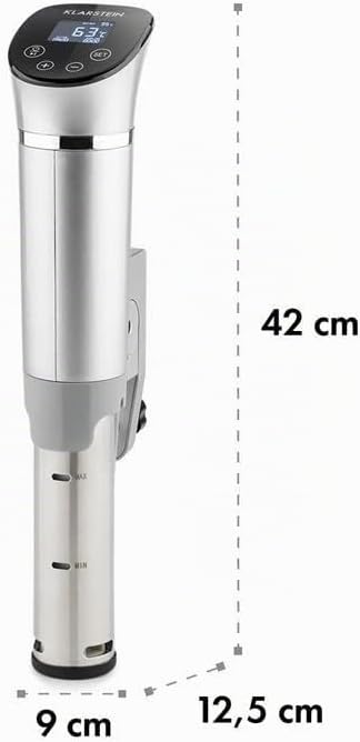 Klarstein Quickstick- Sous-Vide Garer, Präzisionskochtopf, Schongarer, 1300 Watt, Timerfunktion, 3D