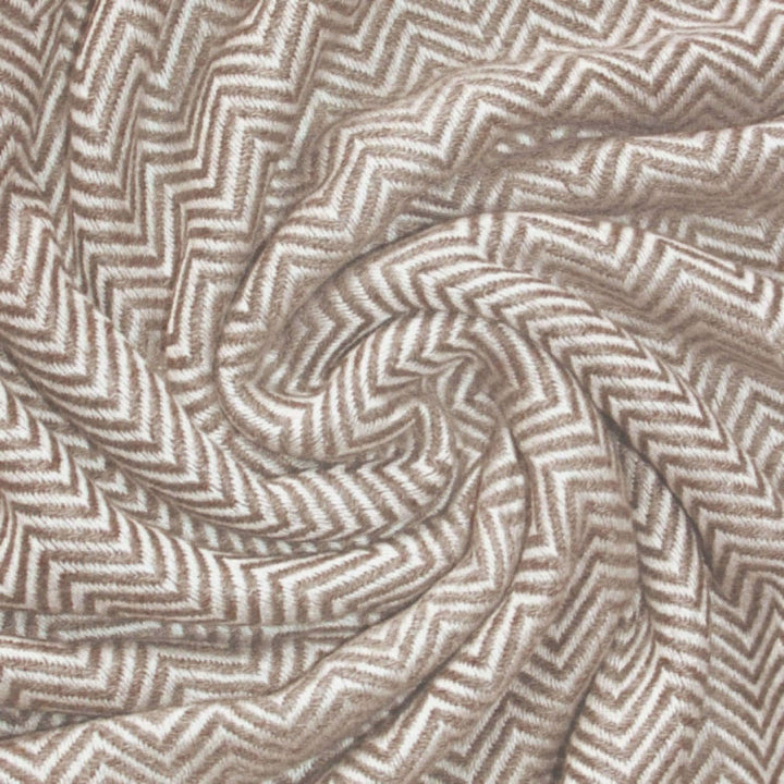 Lorenzo Cana - Kaschmirdecke, Sofadecke aus 100% Kaschmir, beige Hellbraun, handgewebte Cashmeredeck