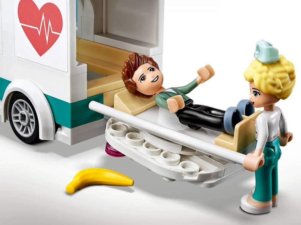 LEGO 41394 Friends Krankenhaus von Heartlake City, Spielzeug ab 6 Jahren mit Mini Puppe Emma und Kra