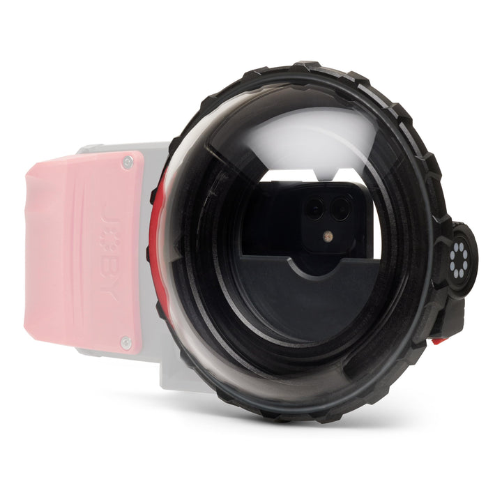 JOBY SeaPal 6" Dome, für SeaPal Wasserdichtes Smartphone Case, 50/50 Über- und Unterwasseraufnahmen,