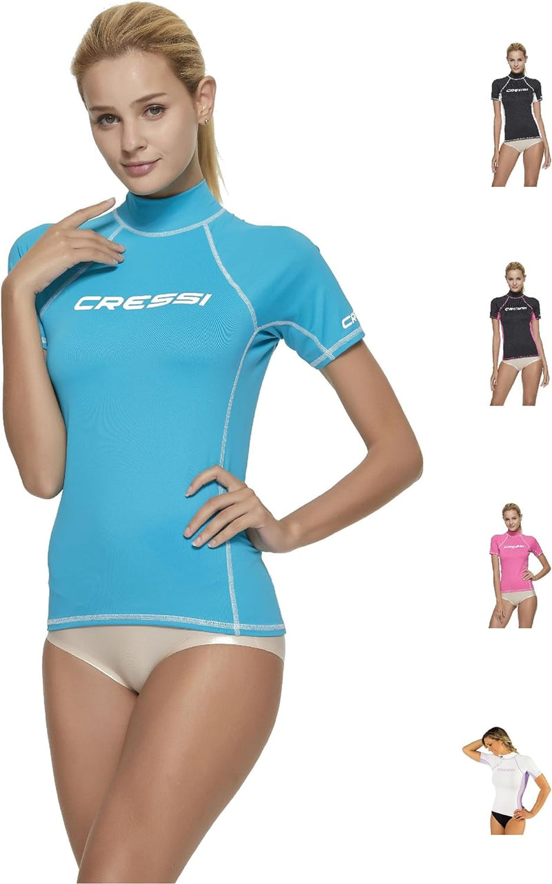 cressi Lady Rash Guard – Schützender Rashguard Damen Kurze oder Langen Ärmel für Sup und Wassersport