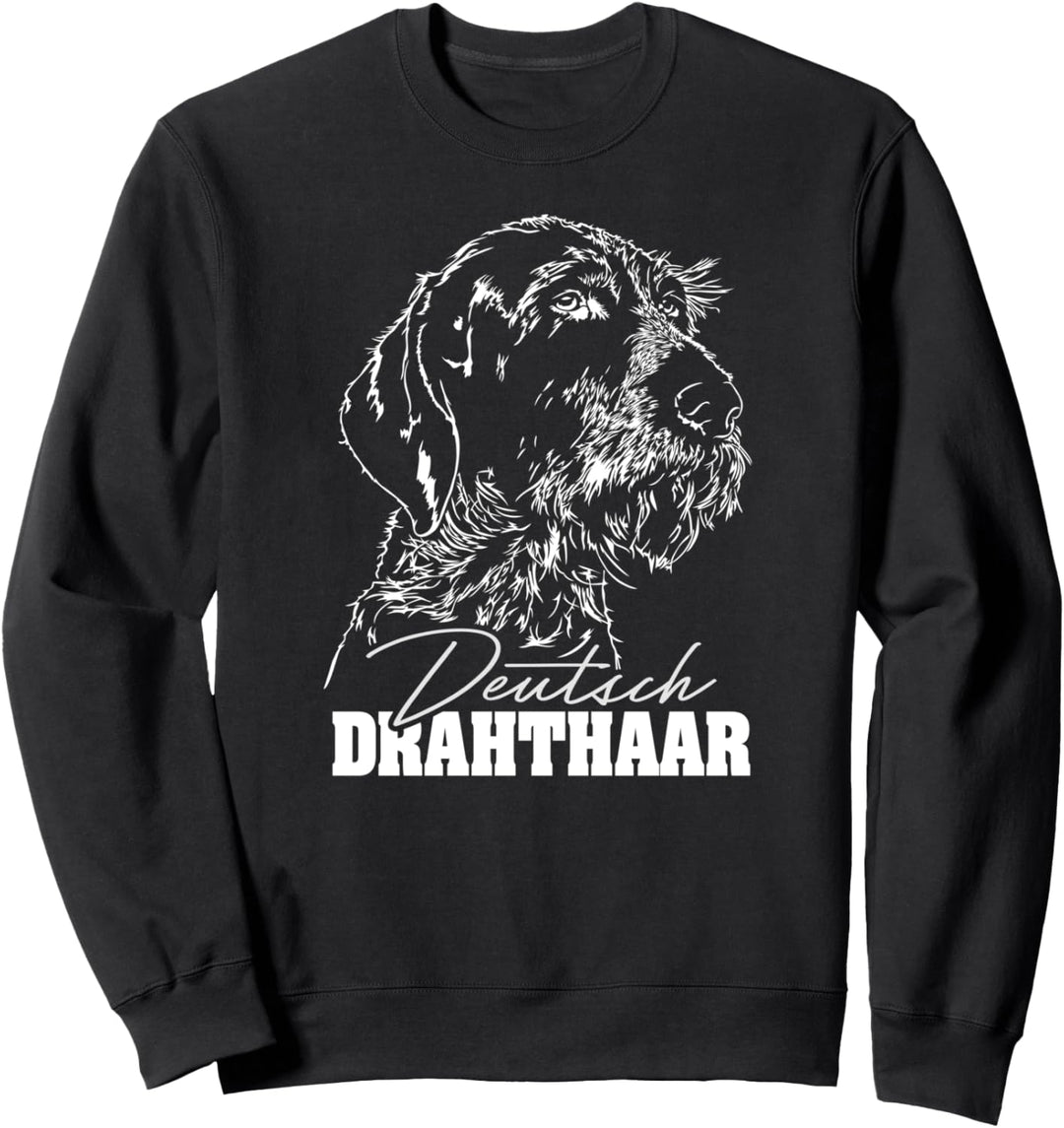 Deutsch Drahthaar Hund Hundeportrait Wilsigns Sweatshirt