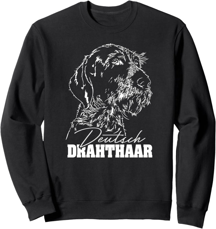 Deutsch Drahthaar Hund Hundeportrait Wilsigns Sweatshirt