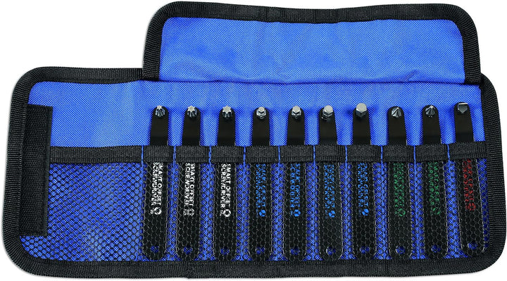 Laser 6709 Low Profile Offset Tool Kit 10pc, Silver