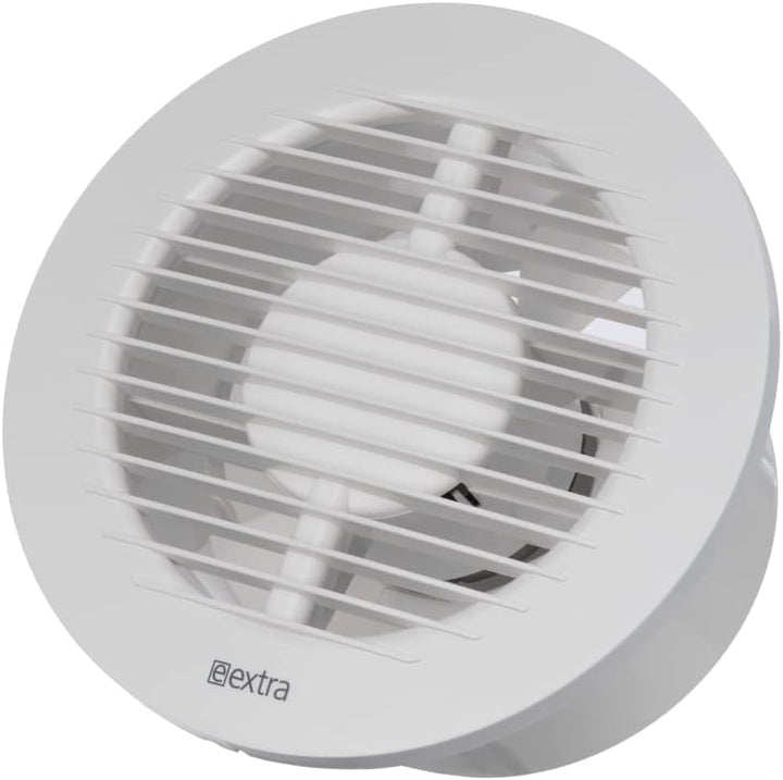 EUROPLAST Ø 125mm Bad-Lüfter - Fan zur Belüftung in Bad und WC gegen Feuchtigkeit - Leise Ventilator