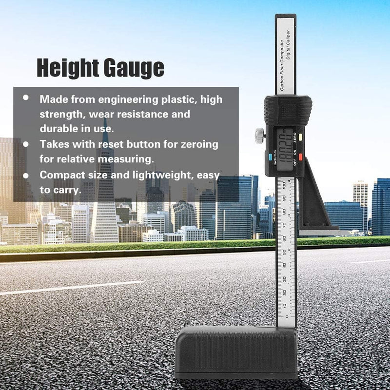 0-150 mm Höhenmesser, digitales Präzisions-Tiefenmessgerät mit Magnetfuss Keine Batterie
