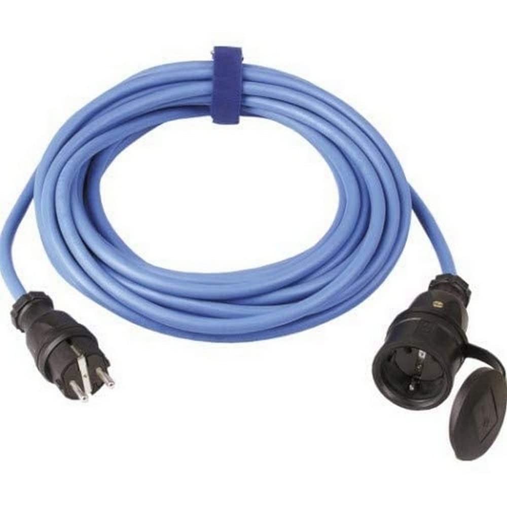 SIROX® Verlängerung H07RN-F 3 G 1,5 mm² mit Deckel am Band Leitungsfarbe blau, Länge 10 m