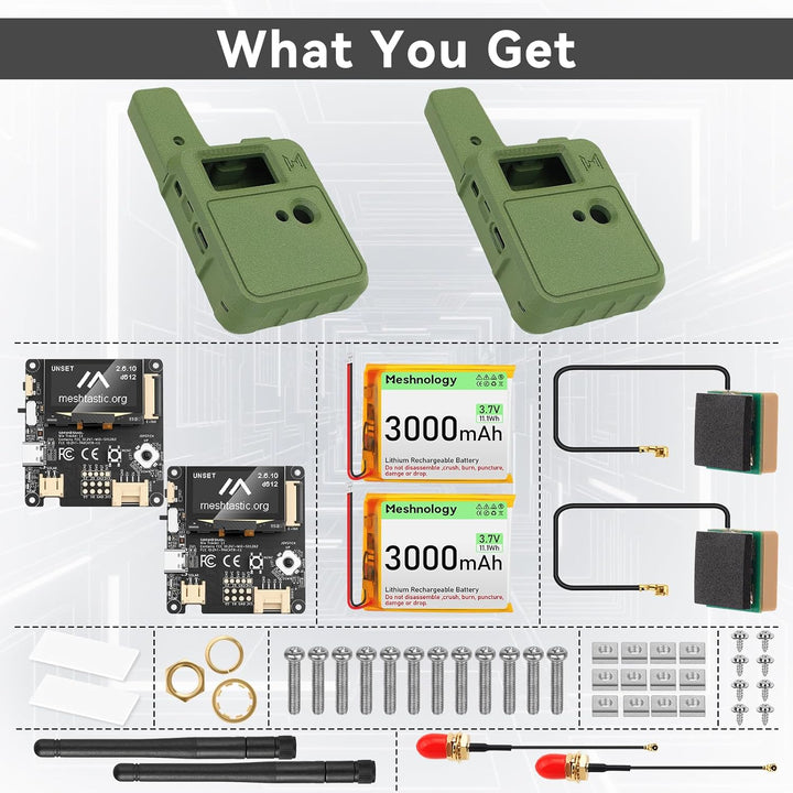 2 Set Wio Tracker L1 Board mit 3000mAh Akku und Gehäuse Set – SX1262 nRF52840 Kit für AR duino Mesht