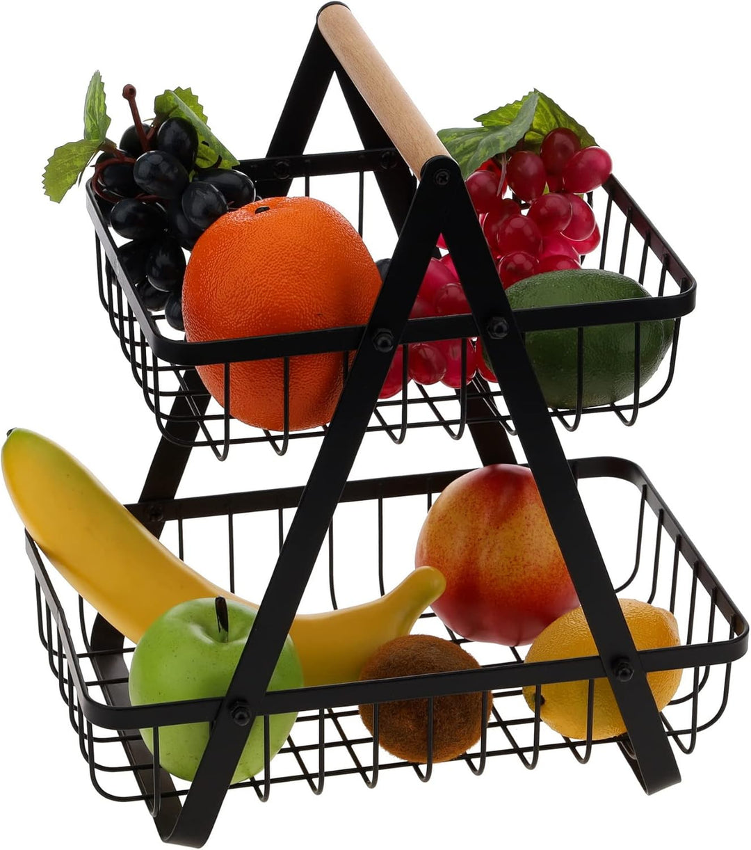 Gresorth Künstliche Früchte Fälschen Apfel Banane Orange Zitrone Pfirsich Traube Kiwi Dekoration - 9