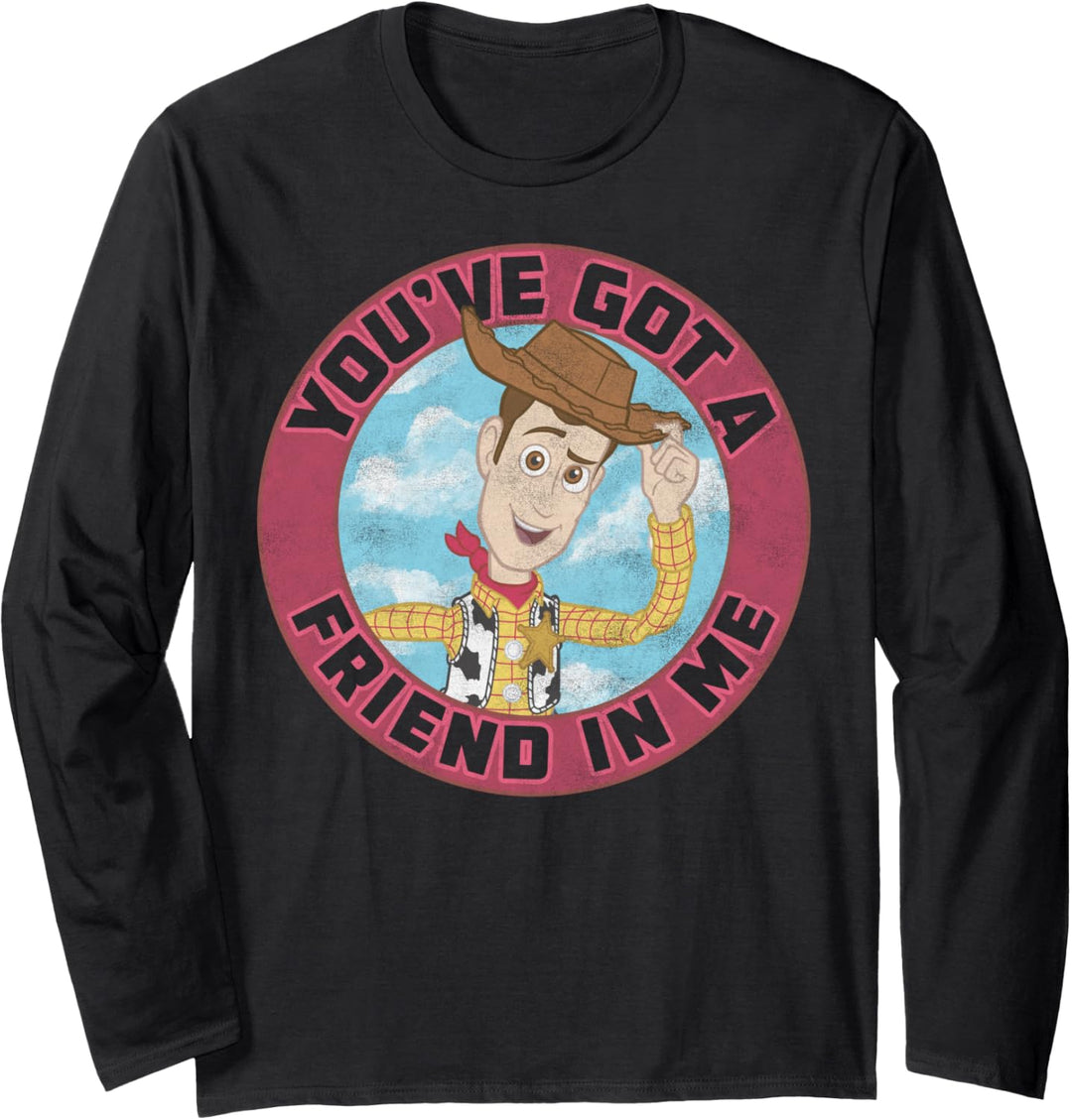 Disney Pixar Toy Story Woody You've Got A Friend In Me Langarmshirt
