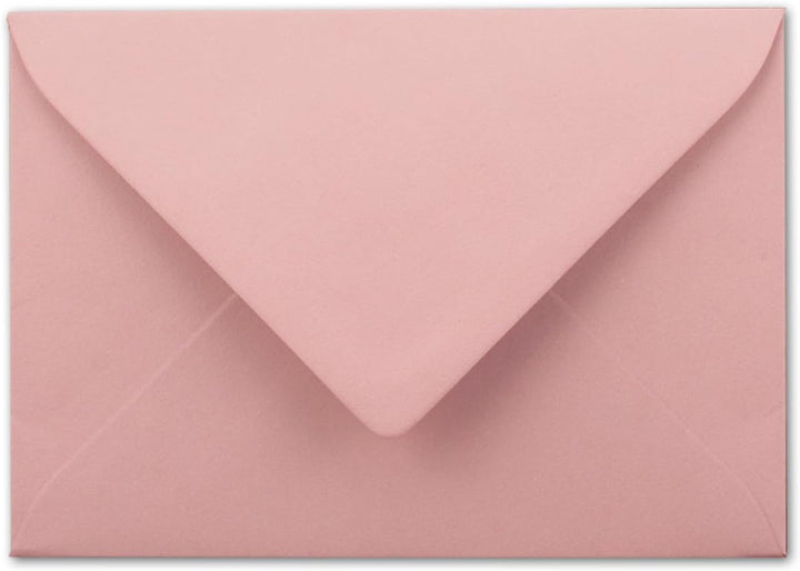 Briefumschläge in Alt-Rosa- 500 Stück - DIN C5 Kuverts 22,0 x 15,4 cm - Nassklebung ohne Fenster - W