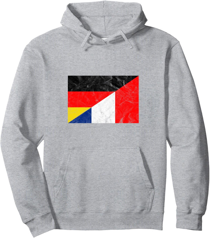 Vintage Deutschland Frankreich Fussball Pullover Hoodie