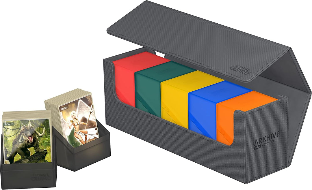 Ultimate Guard Arkhive 400+ XenoSkin Monocolor Kartenbox, Arkhive Monocolor 400+:Grau, Grau