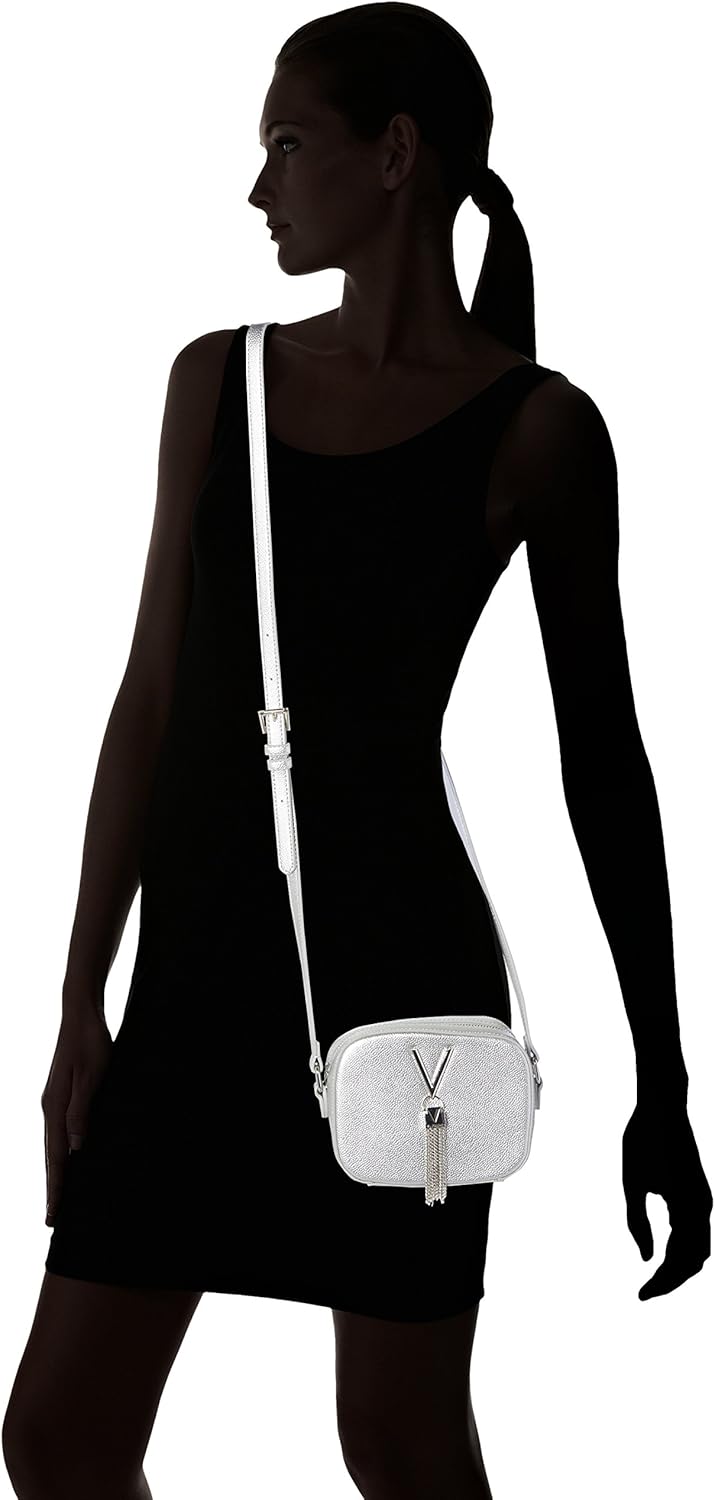Valentino Bags Womens Divina Haversack, Silber (Argento)