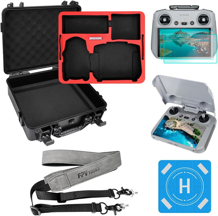 FPVtosky Drohne Mini 4 Pro Zubehör 5-IN-1 Kit, Dual Layer Mini 4 Pro Koffer, Landepad, Lanyard, Bild