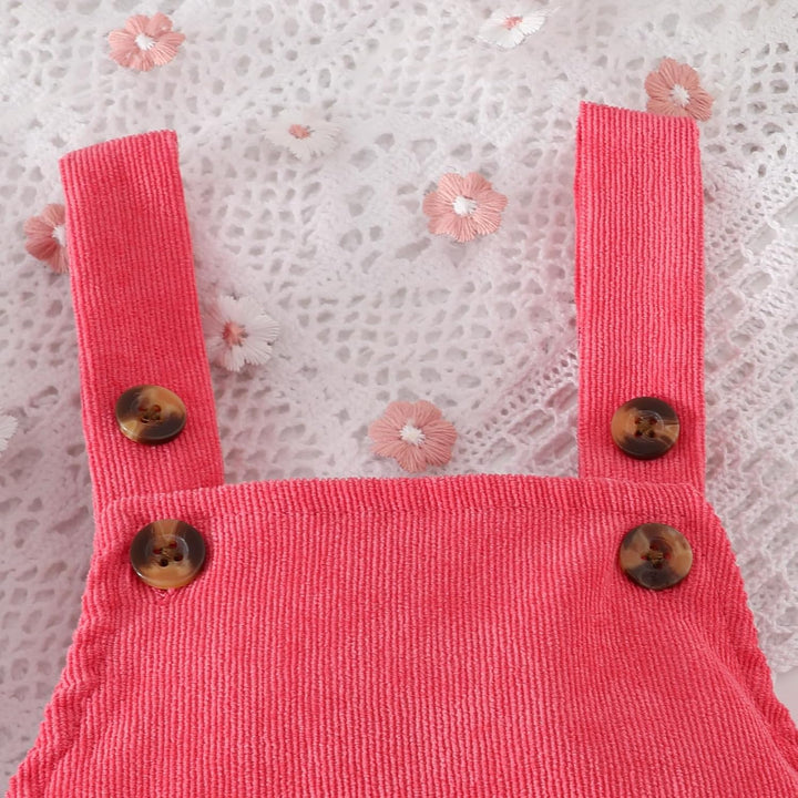 Baby Mädchen Kleidung Floral Tops Body Bär Latzhose Einstellbare Overalls Outfits Set 6-12 Monate Ro