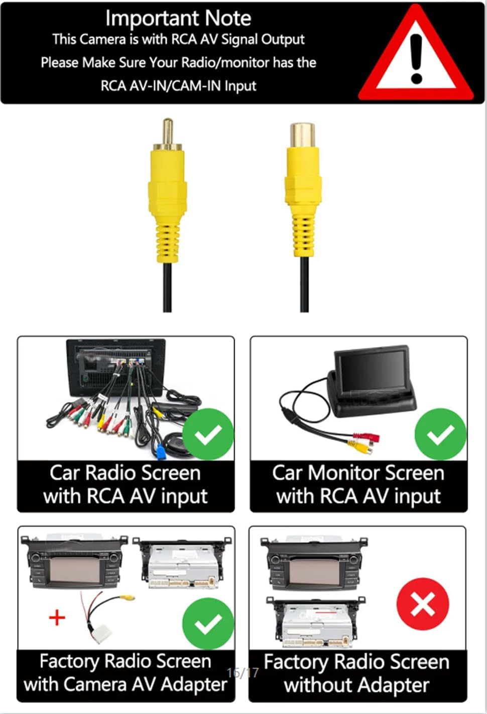 CCD HD 170° Einparkkamera Rückfahrkamera für Audi A1 A3 S3 A4 S4 A5 S5 A6 S6 A7 Q3 Q5 Q7 VW Transpor