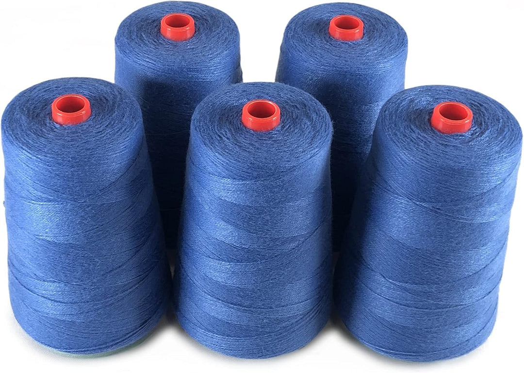 Packung mit 5 Rollen dickem Polyestergarn für Beutelnähmaschine | Hochfestes Seil zum Verschliessen