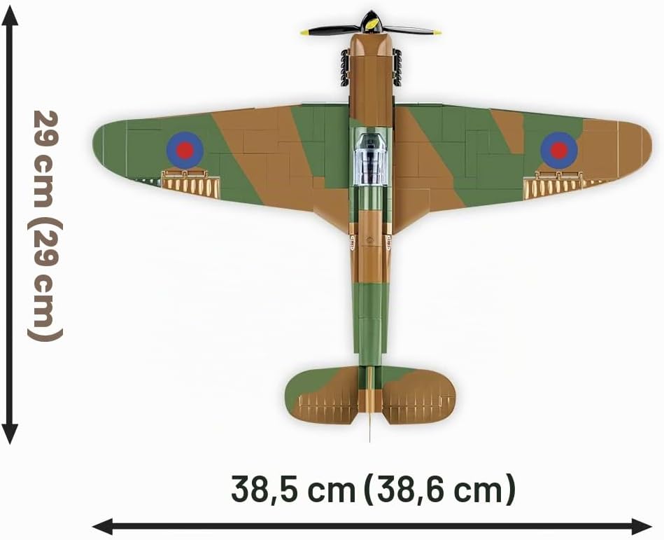 COBI 5728 Historische Sammlung Zweiten Weltkrieg Hawker Hurricane MK. I Flugzeug Bausteine, Various
