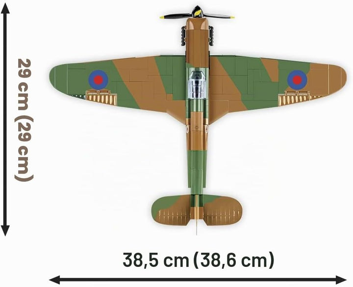COBI 5728 Historische Sammlung Zweiten Weltkrieg Hawker Hurricane MK. I Flugzeug Bausteine, Various