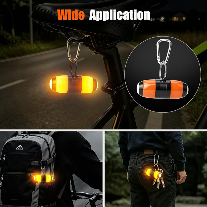 LED Blinker E Scooter Nachrüsten Set, Fahrrad Blinker, Wasserdicht, Universeller-LED Handlebar Light