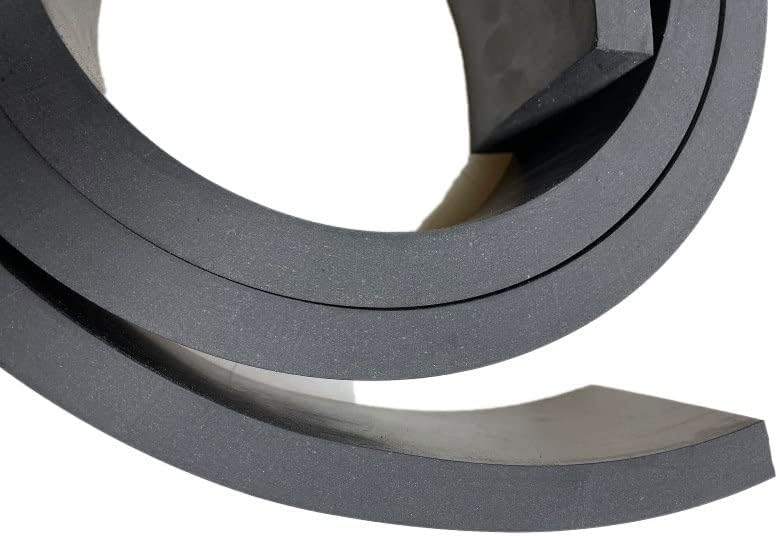 Gummistreifen Vollgummi Hartgummi 80mm bis 200mm breit 20mm dick 2m lang (2000x80x20mm), 2000x80x20m