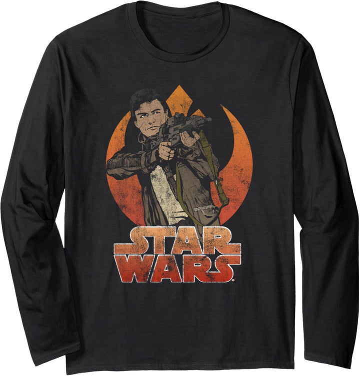 Star Wars Han Solo Episode 7 Rebel Langarmshirt