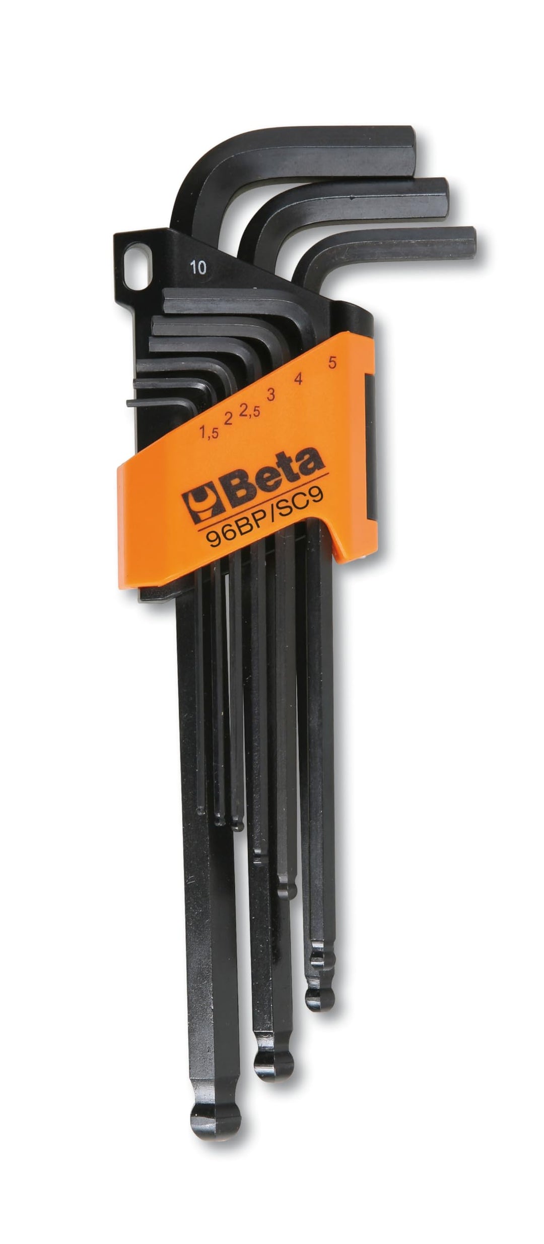 Beta 96BP/SC9 Sechskant-Stiftschlüsselsatz Werkzeug-Set Werkstatt Tools (9-teilig, mit Halterung, ge