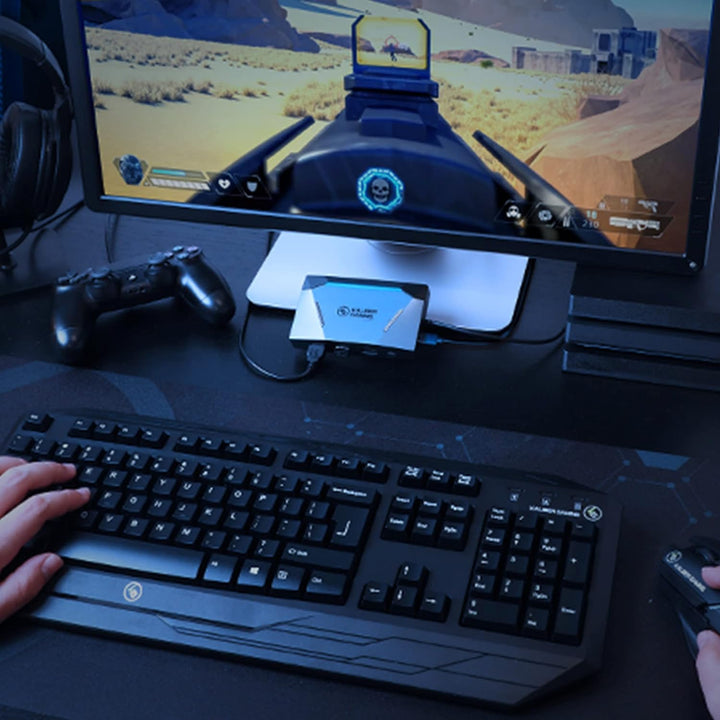 IOGEAR KeyMander 2 - 3Play Tastatur-/Maus Adapter für 3 Spielekonsolen - Kompatibel für PS5/PS4, Xbo