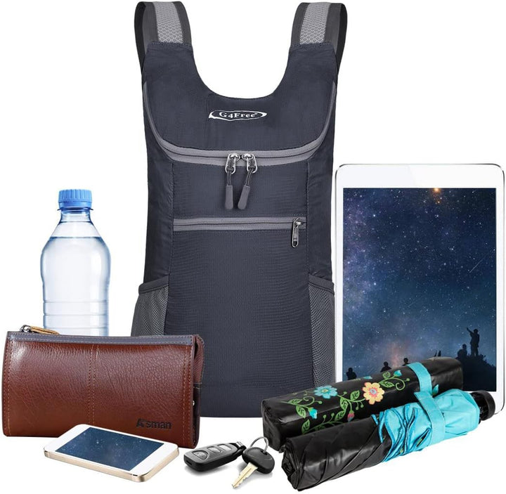G4Free Ultraleichter 11 l kleiner faltbarer Rucksack für Reisen, Wandern, Radfahren, Wandern oder Me