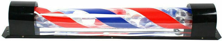 Barber Pole Light Streifen Rotierender LED Rot Weiss Blau Hair Sign Licht Friseursalon 36" für Frise