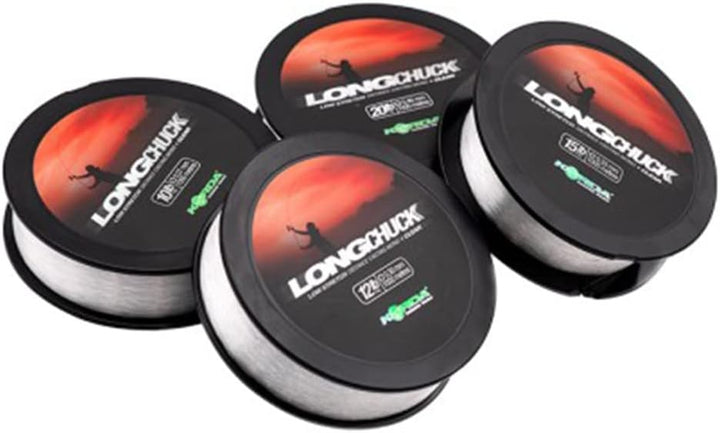 Korda LongChuck Mono-Spulen, geringe Dehnungsdistanz, 1000 m, transparent