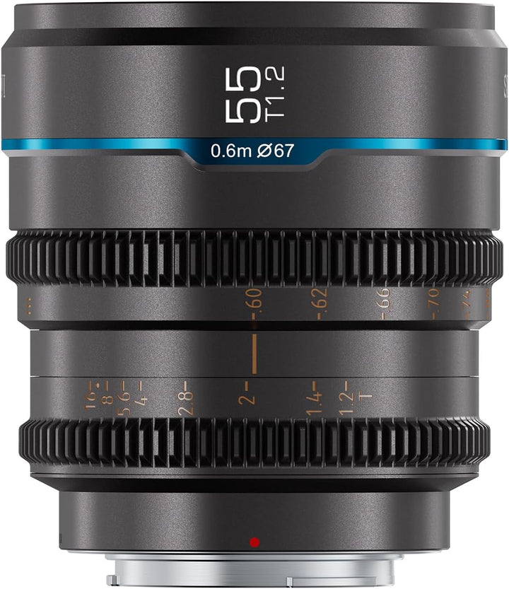 SIRUI Night Walker 55 mm T1.2 S35 Cine Objektiv, grosse Blende, manueller Fokus Objektiv (MS55E-G, E