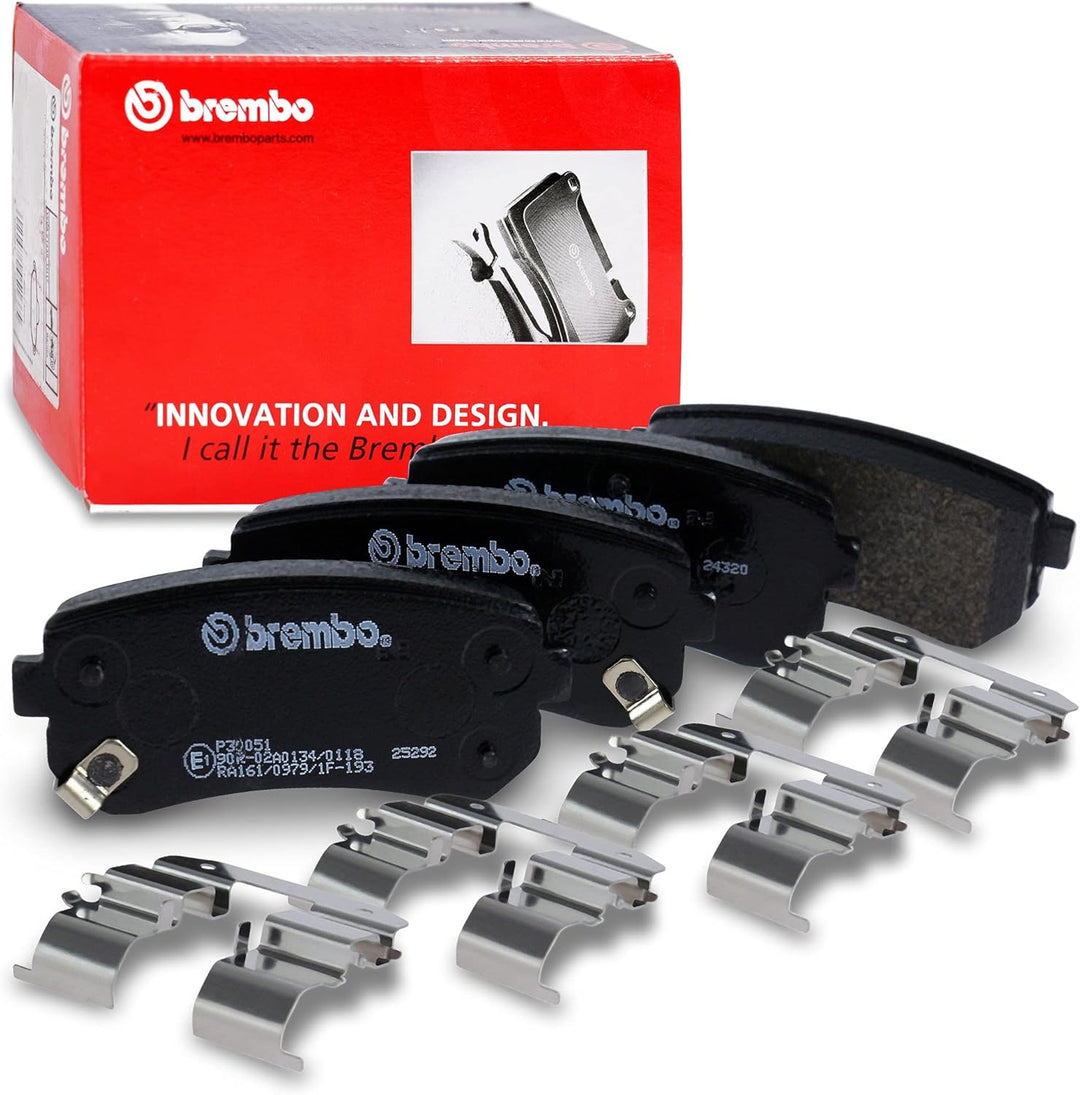 Brembo P30051 Hintere Bremsbeläge, Anzahl 4 Single, Single