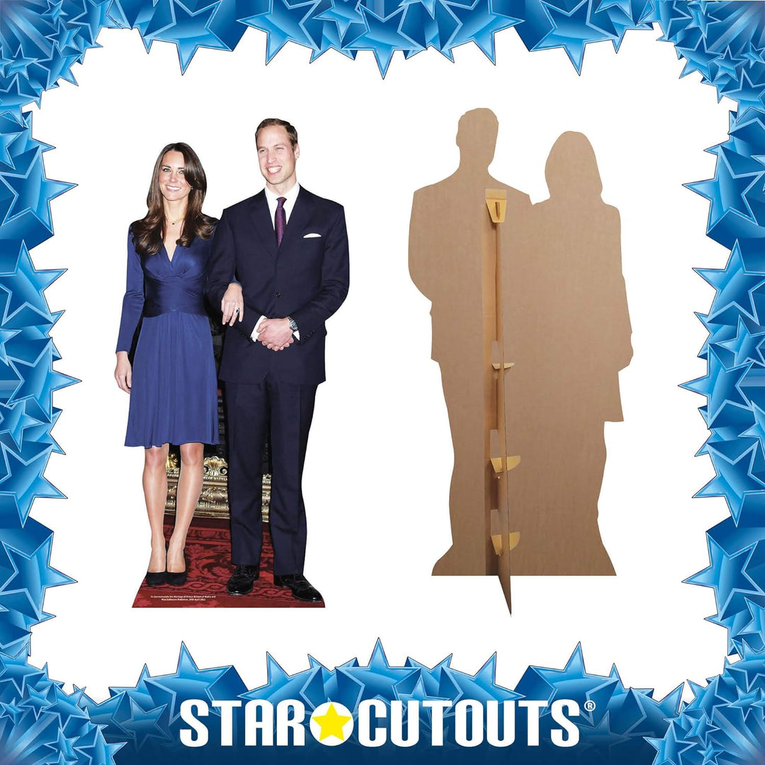 Unbekannt Kartonaufsteller Prinz William und Kate Middleton, lebensgross Royal Couple, Royal Couple