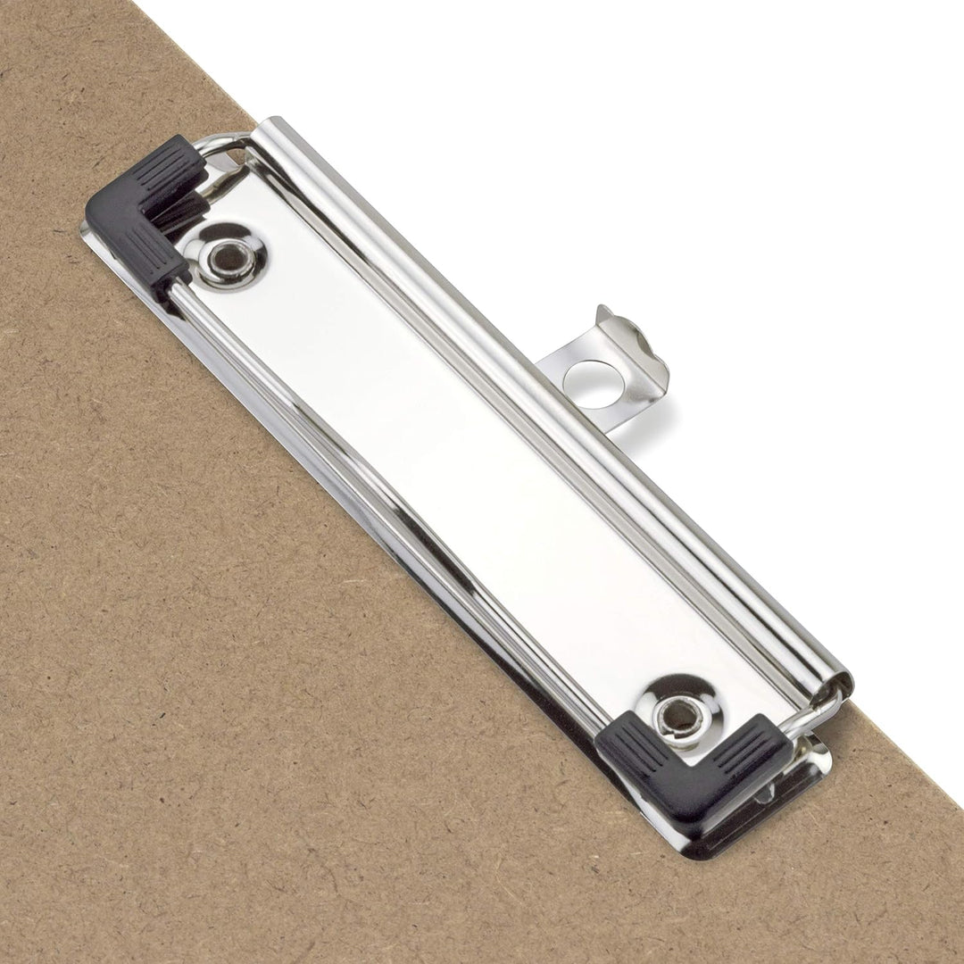 Rapesco 1601 Business Pack: 12 Hartfaser Klemmbrett, A4, Braun 12 mit flacher Klemme, 12 mit flacher