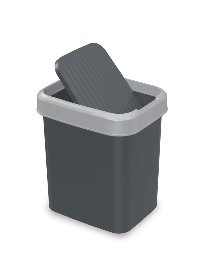 Plana FLIP BIN Mülltonne - mit Öffnung in 2 richtungen - Mülleimer Küche - Abfalleimer Küche mit Dec