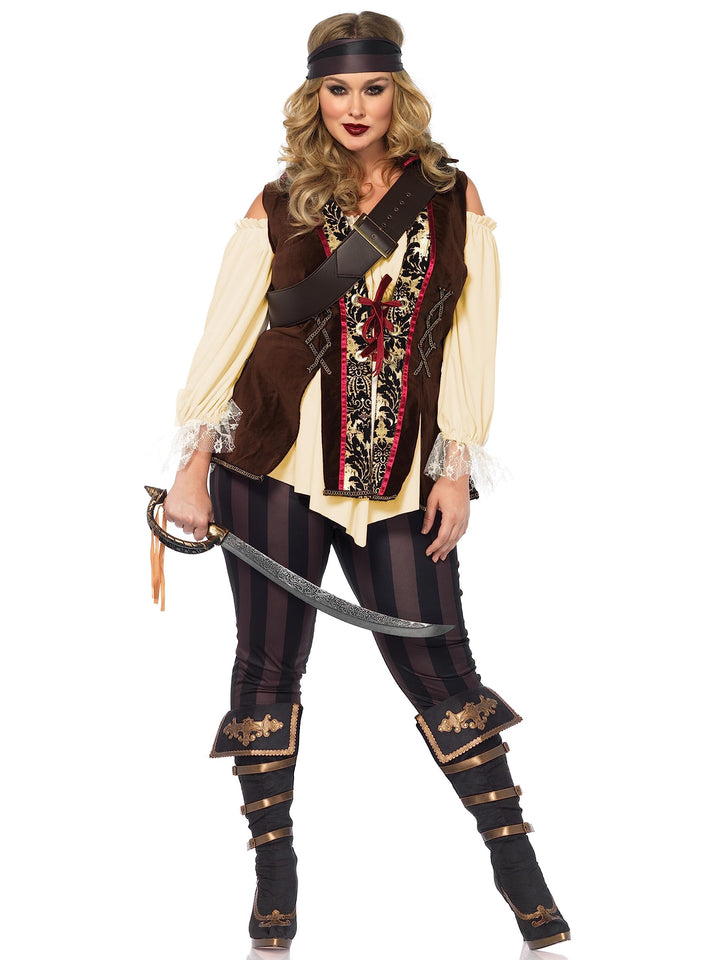 LegAvenue 85634X Pirate Kostüm, Unisex – Erwachsene, Multicolor, 3XL, 3XL