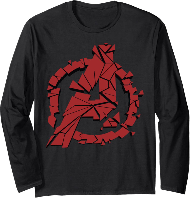 Marvel Avengers Shattered Logo Langarmshirt