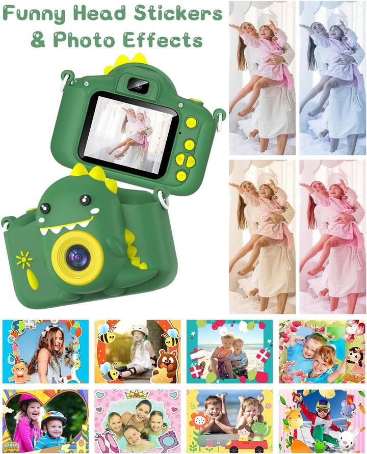 Kinderkamera, Gofunly Kinder Kamera 1080P 2,0-Zoll-Bildschirm Fotoapparat Kinder mit 32GB SD-Karte S