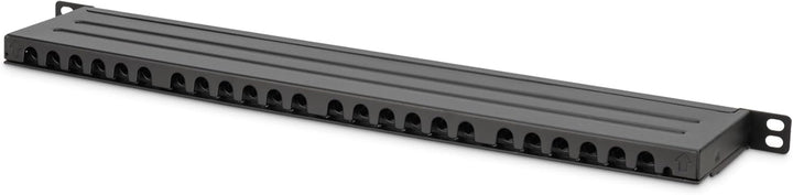 DIGITUS Patchpanel - 19-Zoll - Cat-6A - 24-Port RJ45 - Geschirmt - LSA Patch-Feld - Rack-Montage 0.5