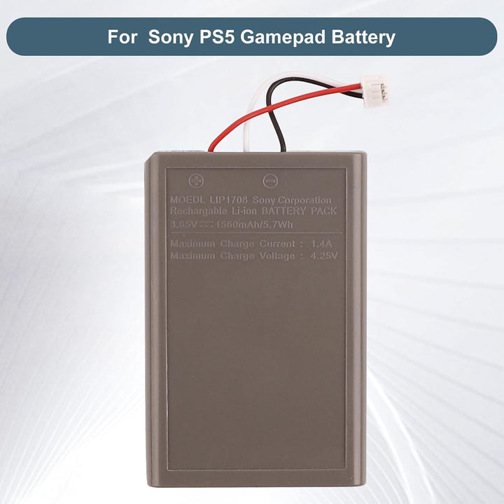 Ersatzakku LIP1708 Kompatibel mit Sony PS5 Gamepad Battery Replacement Handle Controller Duelsense