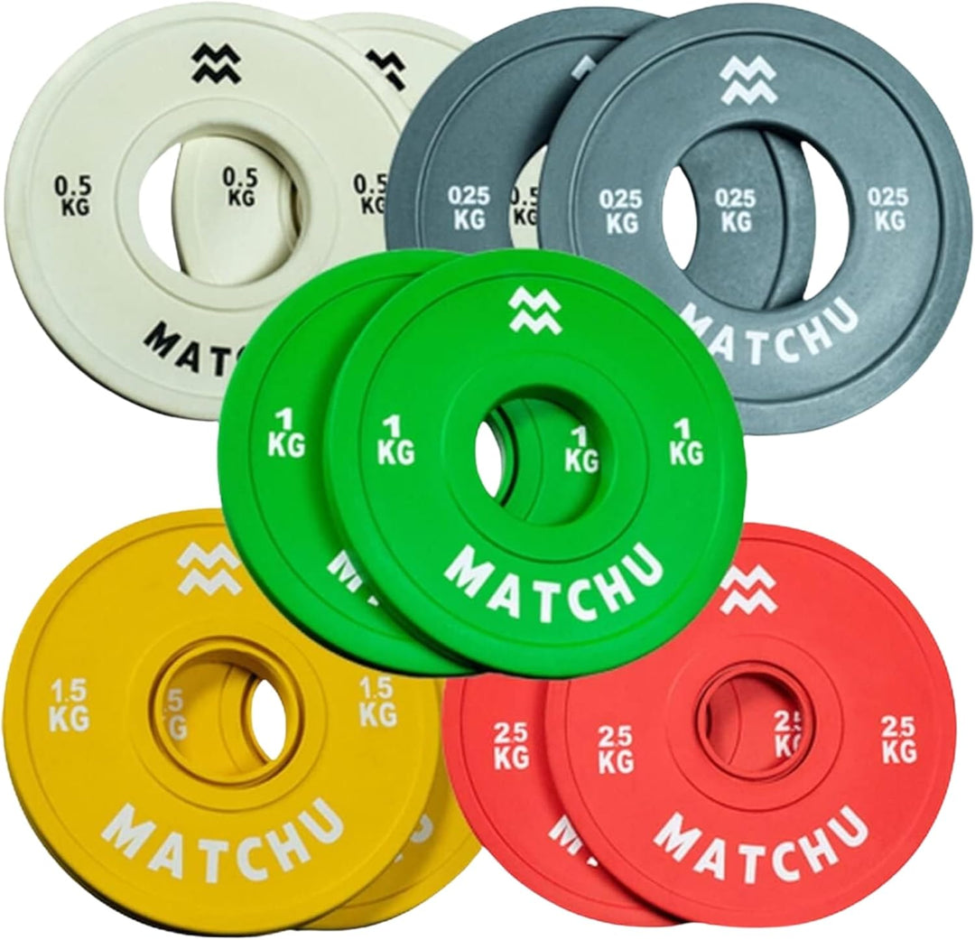 Matchu Sports | Fractional Plates | Mini Hantelscheiben | 0,25/0,5/1/1,5/2,5 KG | Satz mit 2 Stück |