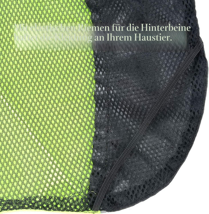 Zunea Wasserdichter Regenmantel für Mittelgrosse und Grosse Hunde Reflektierend Regenjacke Leicht Wi