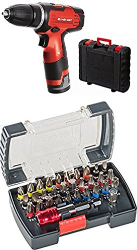 Einhell Akku Bohrschrauber TH-CD 12-2 Li (Lithium Ionen, 12 V, 1,3 Ah, 2 Gang, 24 Nm, Ladegerät, Kof