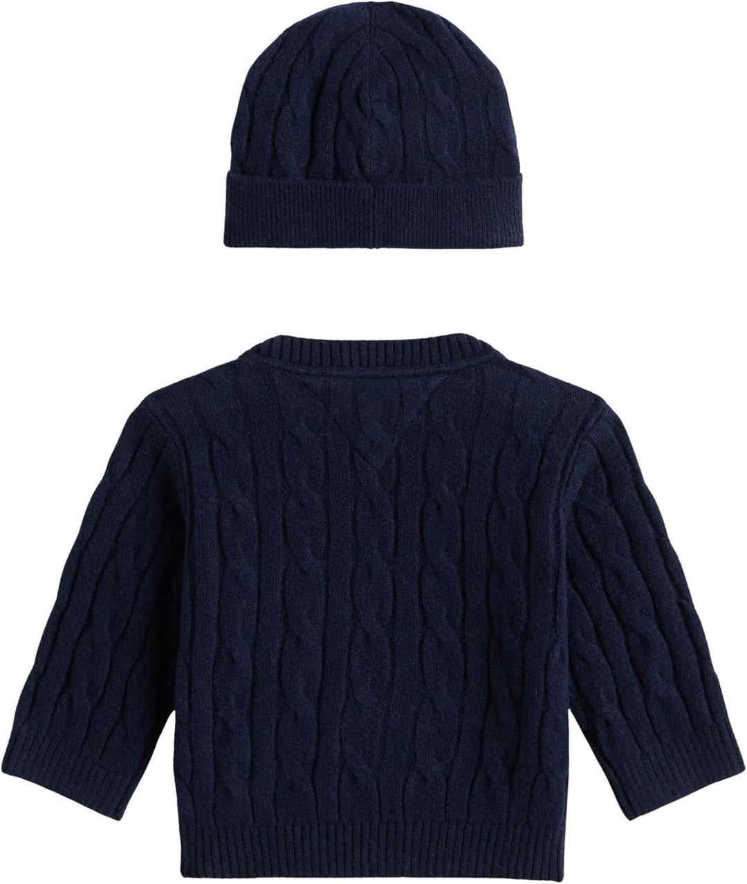 Tommy Hilfiger Unisex Baby Cable Crew with Beanie Kn0kn02158 Other Apparel Sets (2er Pack) 24 Monate