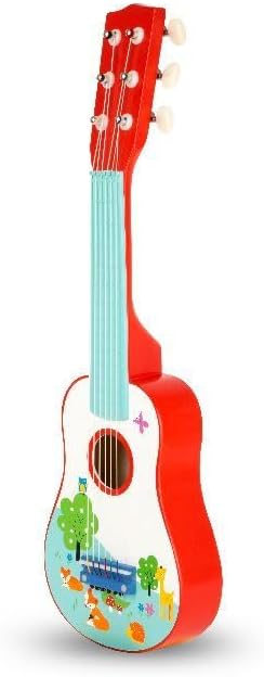 Small Foot Kindergitarre Kleiner Fuchs aus Holz, fördert musikalische Fähigkeiten, ab 3 Jahren, 1072